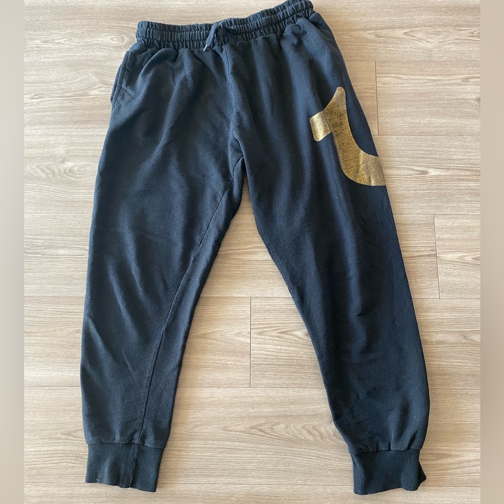 True Religion Gold Side Logo Jogger Sweatpants